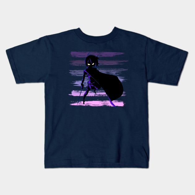 Dark Lady (front and back) Kids T-Shirt by Bongonation